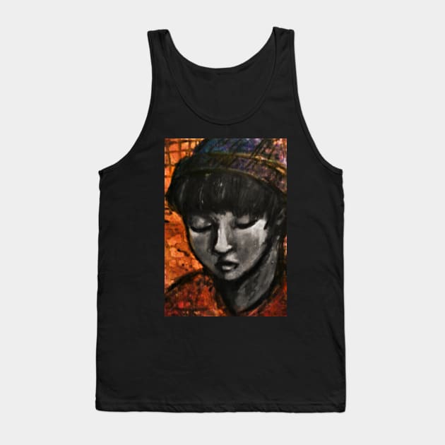 Hyun (Pastel boy portrait) Tank Top by YaebaArts